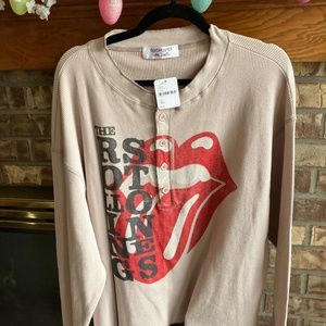 NWT Free People Thermal Rolling Stones top